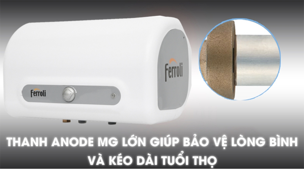 Máy nước nóng gián tiếp Ferroli 15 lít QQ-EVO-15L-ME 23 Máy nước nóng gián tiếp Ferroli 15 lít QQ-EVO-15L-ME với độ bền cao