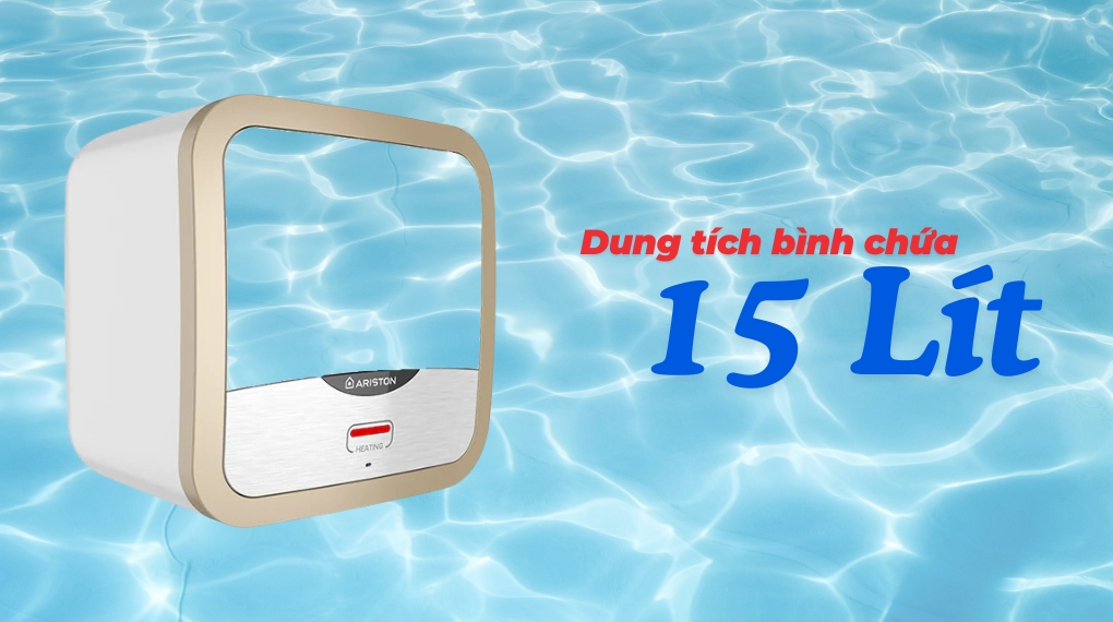 Dung tích máy nước nóng gián tiếp là bao nhiêu? Lựa chọn nào phù hợp cho gia đình bạn? 2 Máy nước nóng gián tiếp Ariston AN2-15-R2.5FE-4
